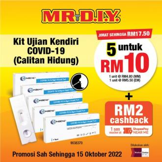 MR DIY Clungene Self-Test Kit @ RM2 Promotion (valid until 15 October 2022)