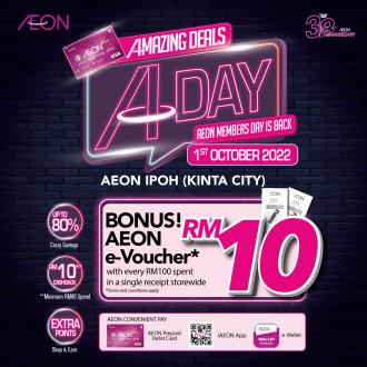 AEON Ipoh Kinta City Member Day Sale (1 Oct 2022)