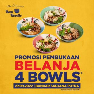 Boat Noodle Bandar Saujana Putra Opening Promotion (27 September 2022)