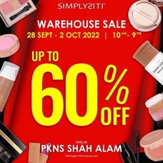Simplysiti Warehouse Sale Up To 60% OFF (28 September 2022 - 2 October 2022)