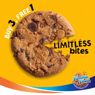 Famous Amos Buy 3 FREE 1 Promotion