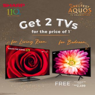 Sharp Buy 1 TV FREE 1 TV Deal Promotion