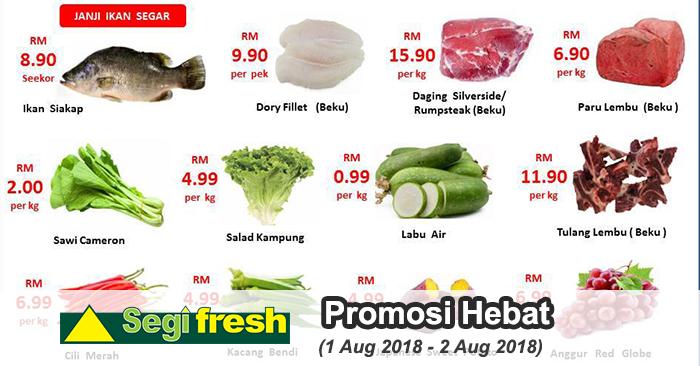 Segi Fresh Great Promotion (1 August 2018 - 2 August 2018)