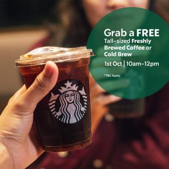 Starbucks International Coffee Day FREE Coffee Promotion (1 Oct 2022)