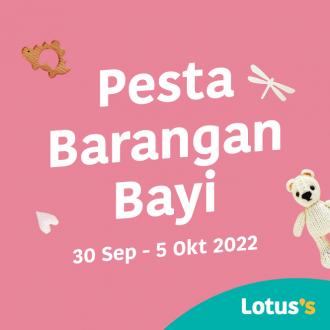 Tesco / Lotus's Baby Fair Promotion (30 September 2022 - 5 October 2022)