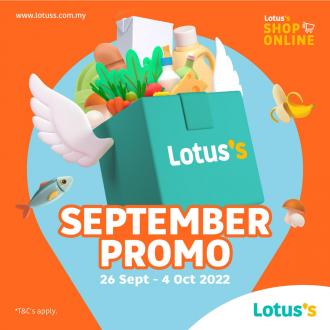 Tesco / Lotus's Online September Promotion (26 September 2022 - 4 October 2022)