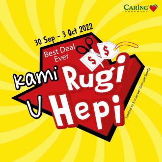Caring Pharmacy Kami Rugi U Hepi Promotion (30 September 2022 - 3 October 2022)