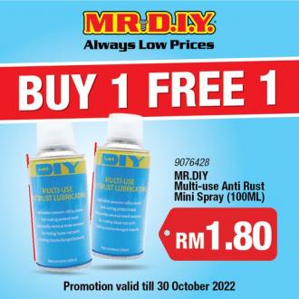 MR DIY Multi-use Anti Rust Mini Spray Buy 1 FREE 1 Promotion (valid until 30 October 2022)