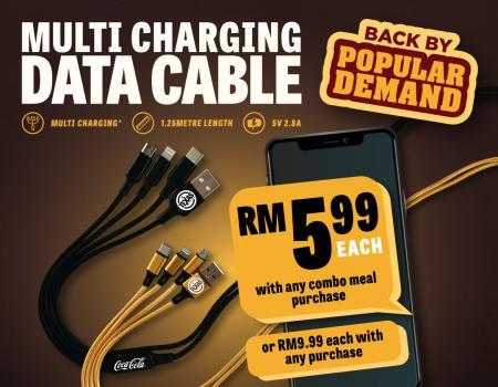 Texas Chicken Multi Charging Data Cable Promotion