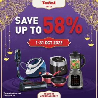Tefal Sale Up To 58% OFF at Freeport A'Famosa (1 October 2022 - 31 October 2022)