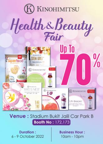 Kinohimitsu Health & Beauty Fair Promotion Up To 70% OFF (6 October 2022 - 9 October 2022)
