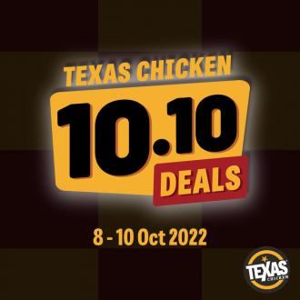 Texas Chicken 10.10 Promotion (8 October 2022 - 10 October 2022)