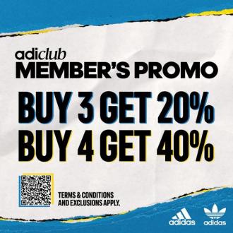Adidas AdiClub Member's Promotion at Mitsui Outlet Park (valid until 10 October 2022)