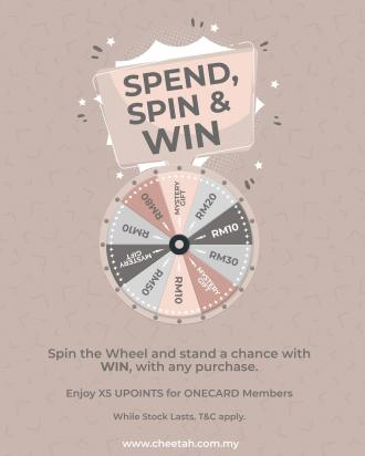 Cheetah 1 Utama Shopping Centre Spend, Spin & Win Promotion