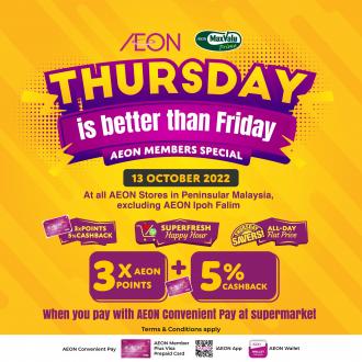 AEON Supermarket Thursday Happy Hour Promotion (13 October 2022)