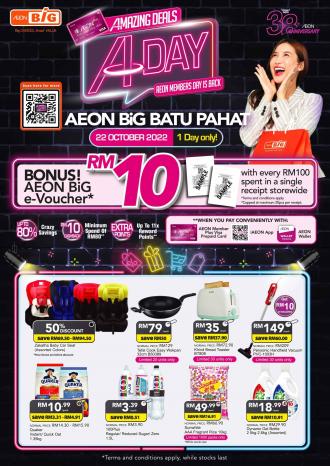 AEON BiG Batu Pahat AEON Members Day Promotion (22 October 2022)