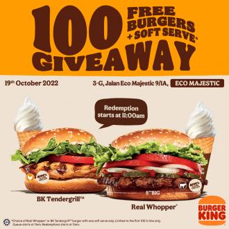 Burger King Eco Majestic Opening Promotion (19 October 2022 - 1 November 2022)