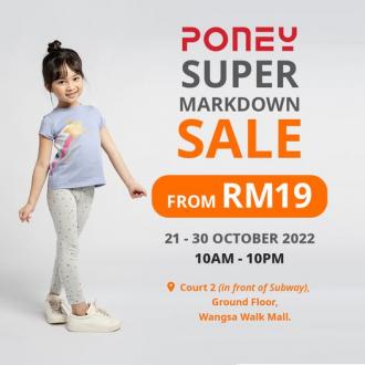 Poney Super Markdown Sale from RM19 at Wangsa Walk Mall (21 Oct 2022 - 30 Oct 2022)