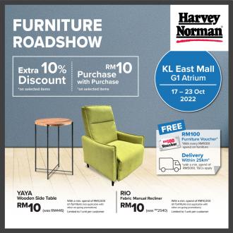 Harvey Norman Furniture Roadshow Promotion at KL East Mall (17 October 2022 - 23 October 2022)