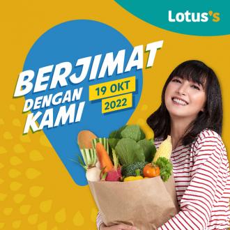 Lotus's Berjimat Dengan Kami Promotion published on 19 October 2022