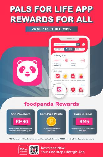Sunway Pals FoodPanda Rewards Earn Pals Points & Win Vouchers (26 September 2022 - 31 October 2022)