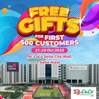 LuLu Setia City Mall FREE Gifts Promotion (21 October 2022 - 24 October 2022)