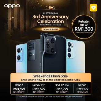 OPPO Weekend Flash Sale (30 Sep 2022 - 30 Oct 2022)