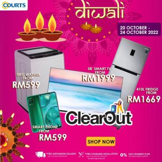 COURTS Diwali Clearout Promotion (20 October 2022 - 24 October 2022)