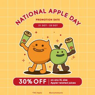 JUICY Paradigm Mall National Apple Day Promotion (21 October 2022 - 23 October 2022)