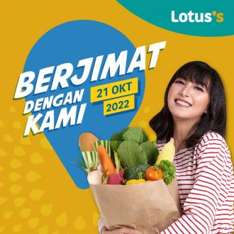 Lotus's Berjimat Dengan Kami Promotion published on 21 October 2022