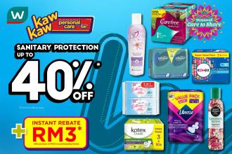 Watsons Sanitary Protection Sale Up To 40% OFF (20 October 2022 - 24 October 2022)