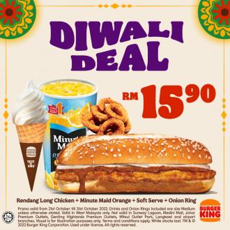 Burger King Deepavali Promotion (21 October 2022 - 31 October 2022)