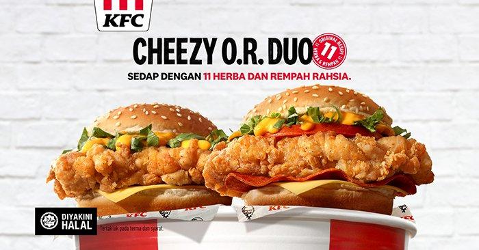 KFC Cheezy O.R. Duo Burger
