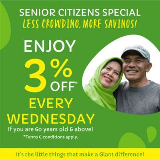 Giant Senior Citizens 3% OFF Promotion (every Wednesday)