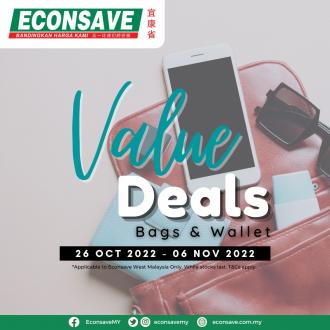 Econsave Bags & Wallet Value Deals Promotion (26 Oct 2022 - 6 Nov 2022)