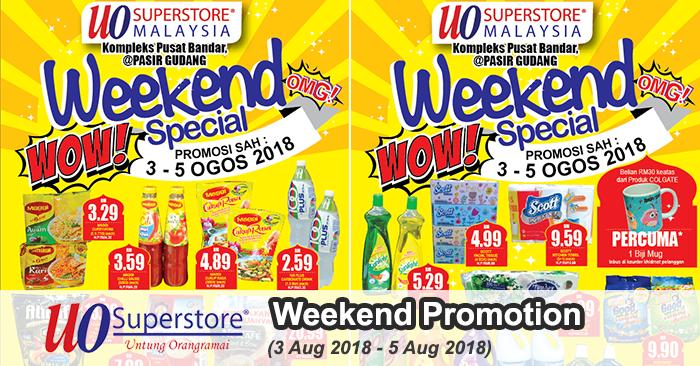 UO SuperStore Pasir Gudang Weekend Promotion (3 August 2018 - 5 August 2018)