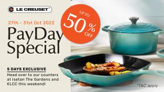 Isetan The Gardens & KLCC Le Creuset PayDay Sale (27 October 2022 - 31 October 2022)