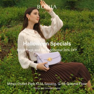 Bonia Halloween Sale Additional 20% OFF at Mitsui Outlet Park (valid until 31 Oct 2022)