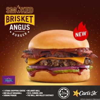Carl's Jr Smoked Brisket Angus Burger