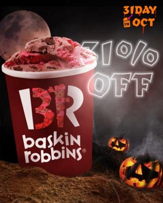 Baskin Robbins Spooky 31Day 31% OFF Promotion (31 Oct 2022)