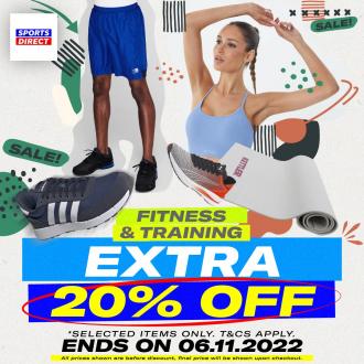 Sports Direct Fitness & Training Extra 20% OFF Promotion (valid until 6 November 2022)