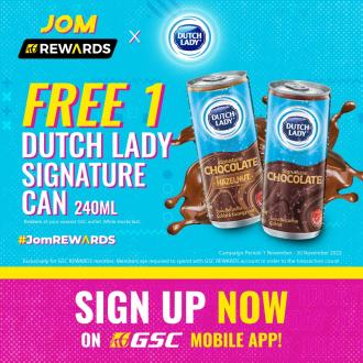 GSC FREE Dutch Lady Signature Can Drink Promotion (1 November 2022 - 30 November 2022)
