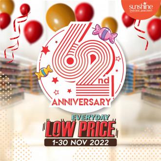 Sunshine 62nd Anniversary Promotion (1 November 2022 - 30 November 2022)