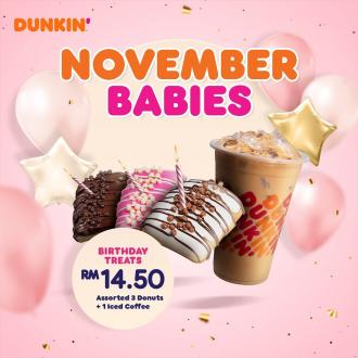 Dunkin Birthday Treat Promotion (1 November 2022 - 30 November 2022)
