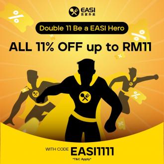 EASI 11.11 Sale Up To RM11 OFF (valid until 30 November 2022)
