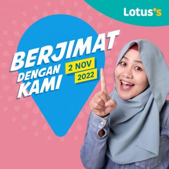 Lotus's Berjimat Dengan Kami Promotion published on 2 November 2022