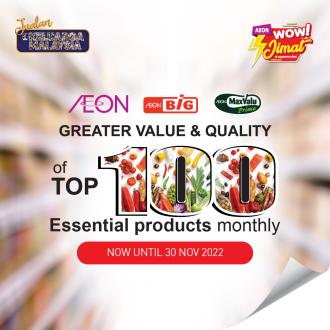 AEON Top 100 Essential Products Promotion (valid until 30 November 2022)