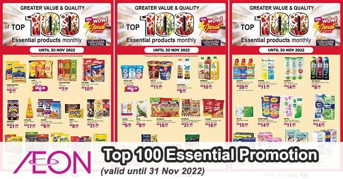 AEON Top 100 Essential Products Promotion (valid until 30 Nov 2022)