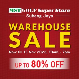 MST Golf Warehouse Sale (4 November 2022 - 13 November 2022)