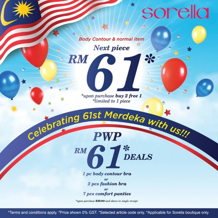 Sorella Merdeka Sale (1 August 2018 - 31 August 2018)